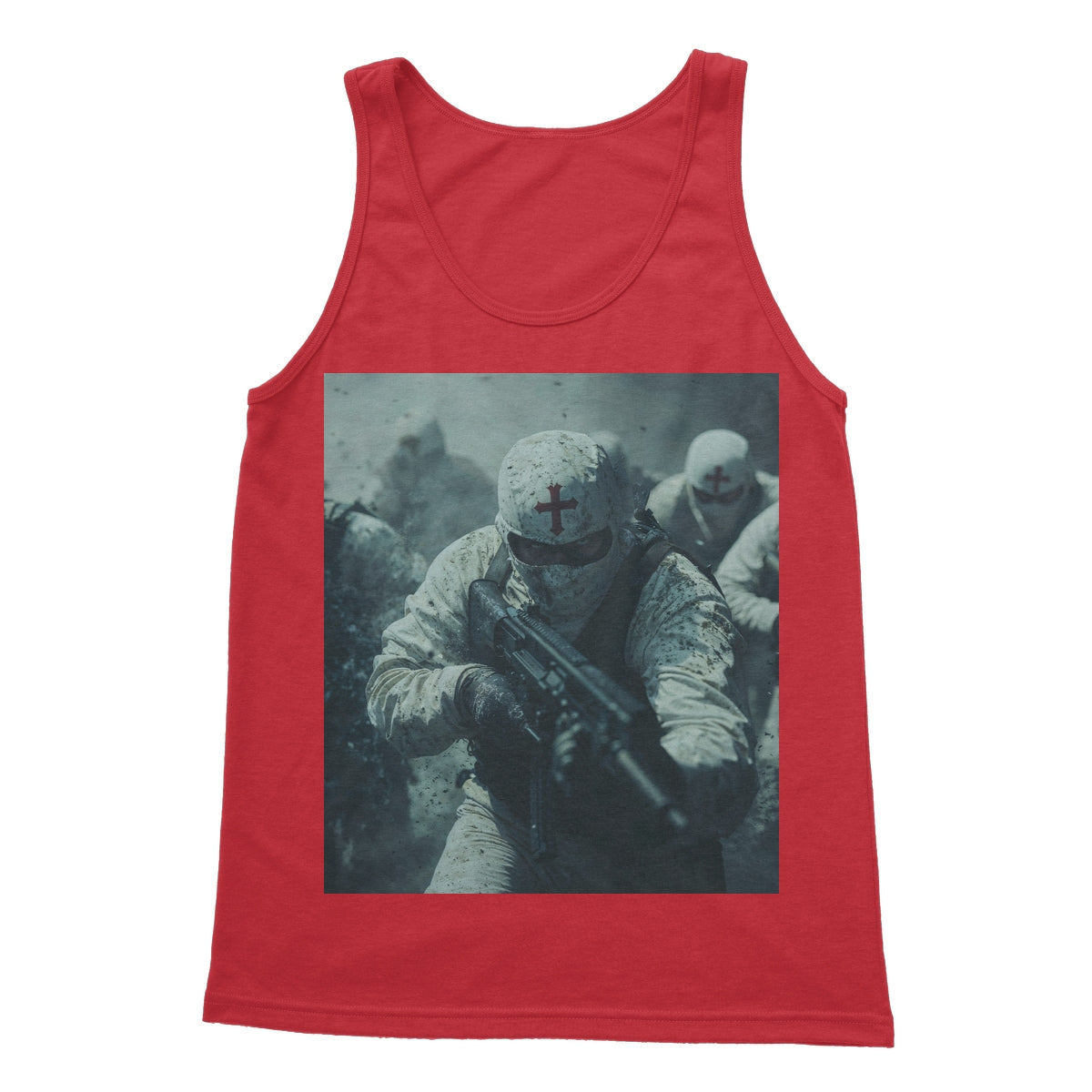 GODS Super Soldiers Softstyle Tank Top Apparel Prodigi S Red