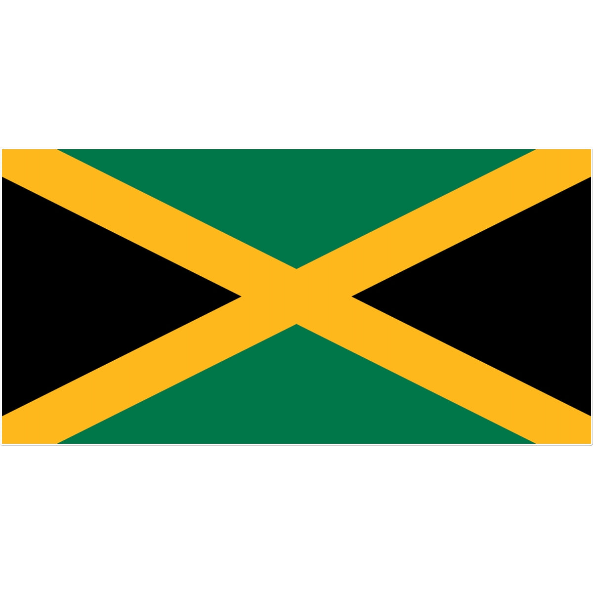 Jamaica Flag Tattoo (Temporary) Tattoos Prodigi 8"x8"  