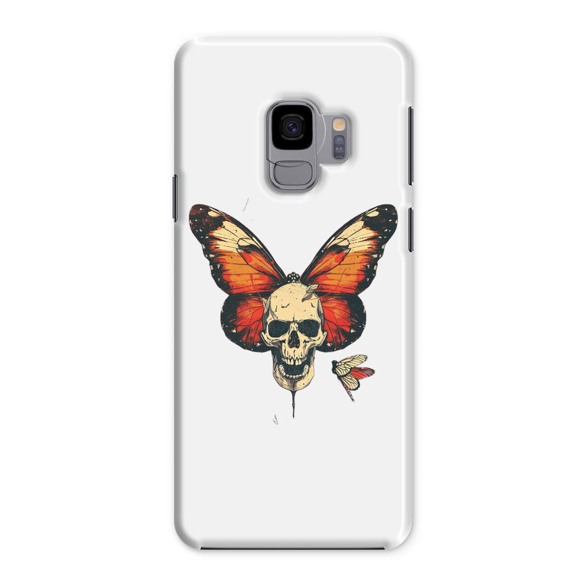 Butterfly With Skeleton Face Snap Phone Case Phone & Tablet Cases Prodigi Samsung Galaxy S9 Gloss 