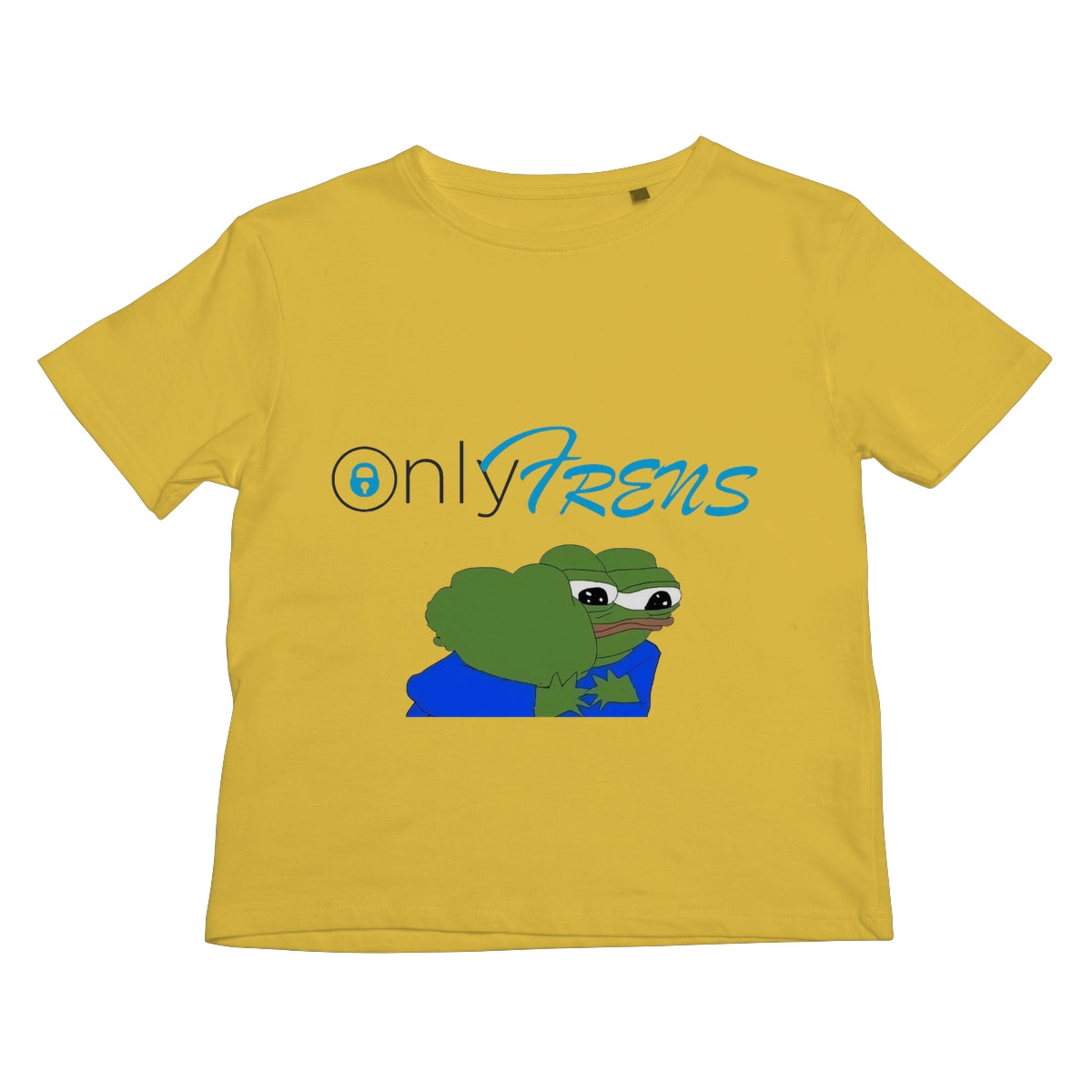 ONLY FRENS - GM PEPE FROG Kids T-Shirt Apparel Prodigi XS Daisy