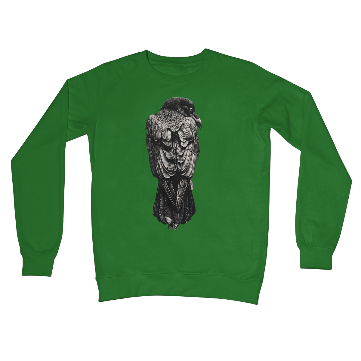 The Designation of The Raven Crew Neck Sweatshirt Apparel Prodigi S Kelly Green 