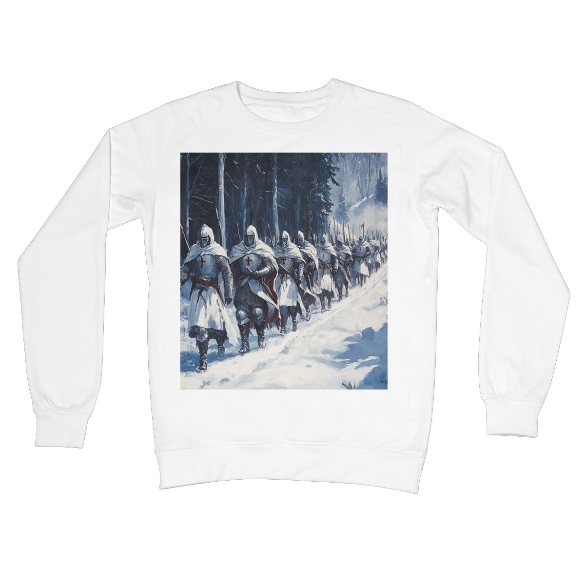 The Crusades 2.0 - V2 Crew Neck Sweatshirt Apparel Prodigi S Arctic White