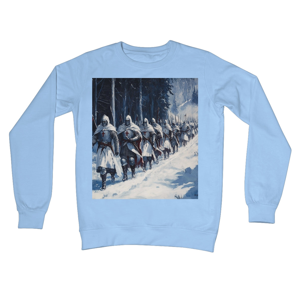 The Crusades 2.0 - V2 Crew Neck Sweatshirt Apparel Prodigi S Sky Blue