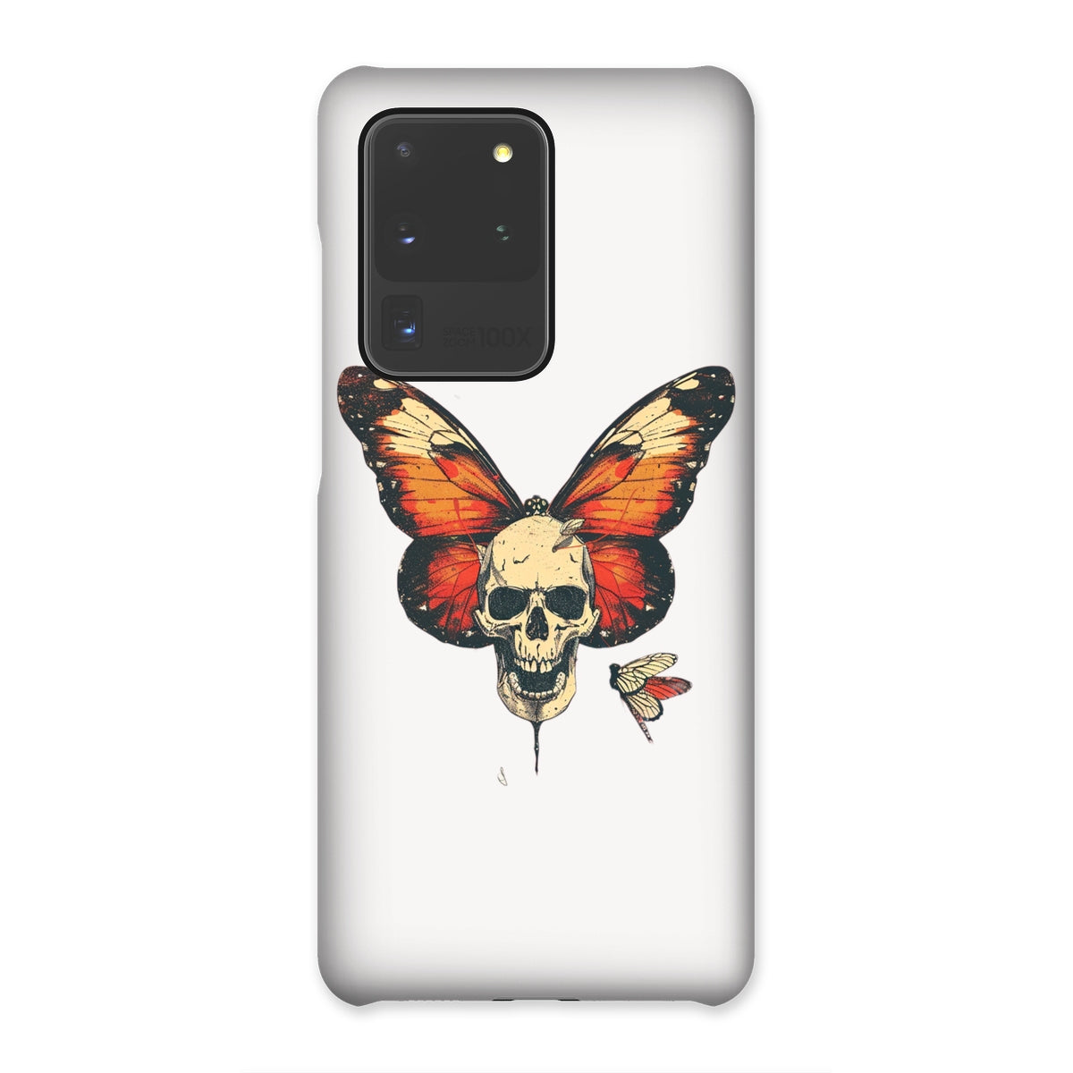 Butterfly With Skeleton Face Snap Phone Case Phone & Tablet Cases Prodigi Samsung Galaxy S20 Ultra Gloss 