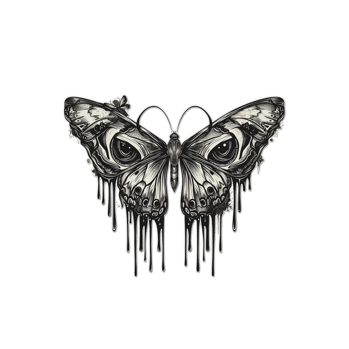 Rorschach Butterfly Tattoo (Temporary) Tattoos Prodigi 2"x3"  