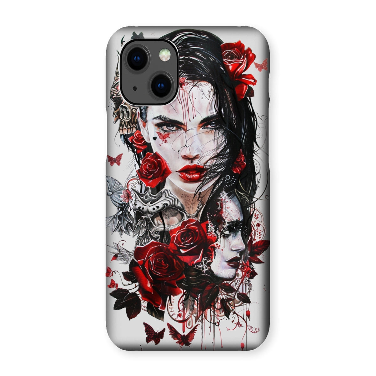 Lady of the Dead - Dia de los muertos - Halloween Snap Phone Case Phone & Tablet Cases Prodigi iPhone 13 Mini Gloss 