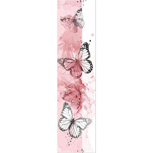 A Splash of Ruby Vertical Art Strip Butterfly Tattoo (Temporary) Tattoos Prodigi 2"x3"  