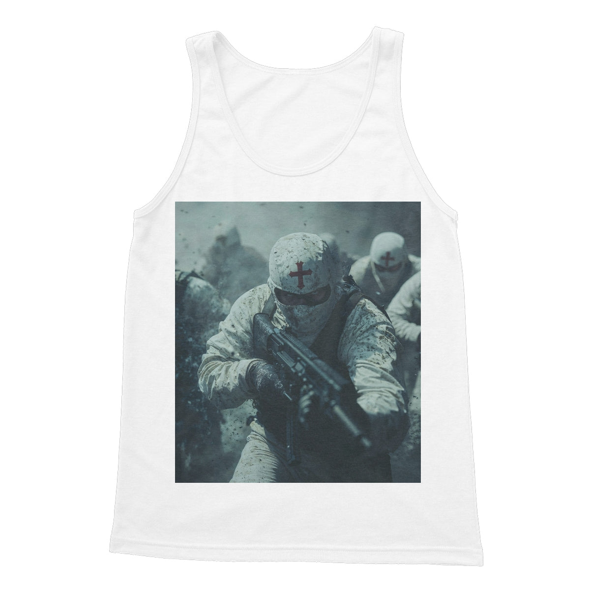 GODS Super Soldiers Softstyle Tank Top Apparel Prodigi S White