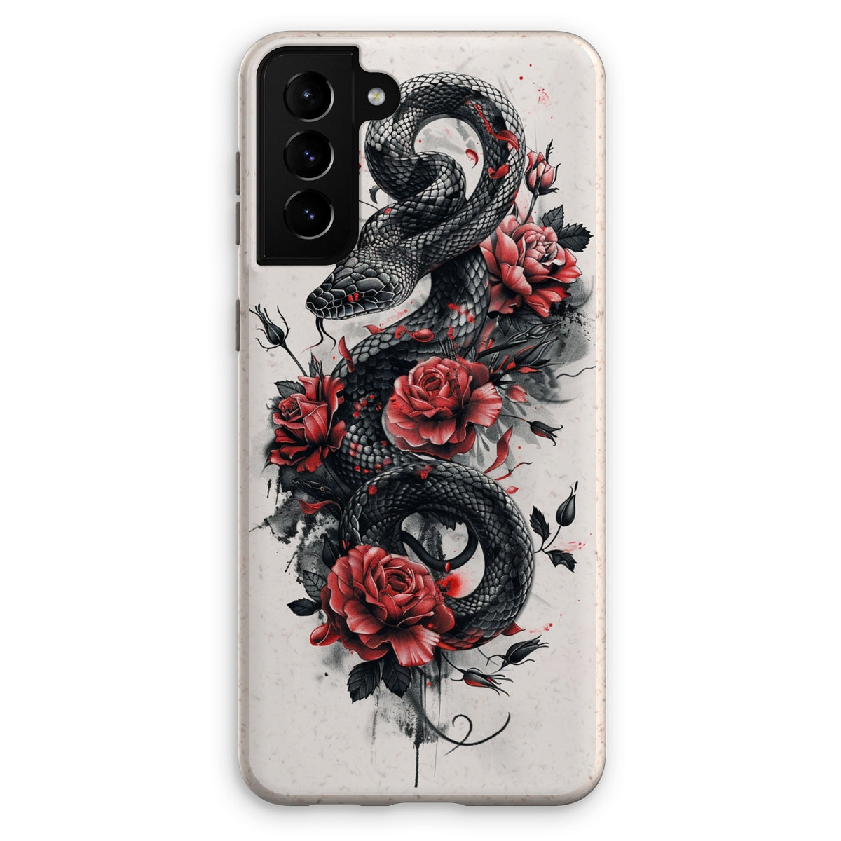 Snake & Roses  Eco Phone Case Phone & Tablet Cases Prodigi Samsung Galaxy S21 Plus Matte 