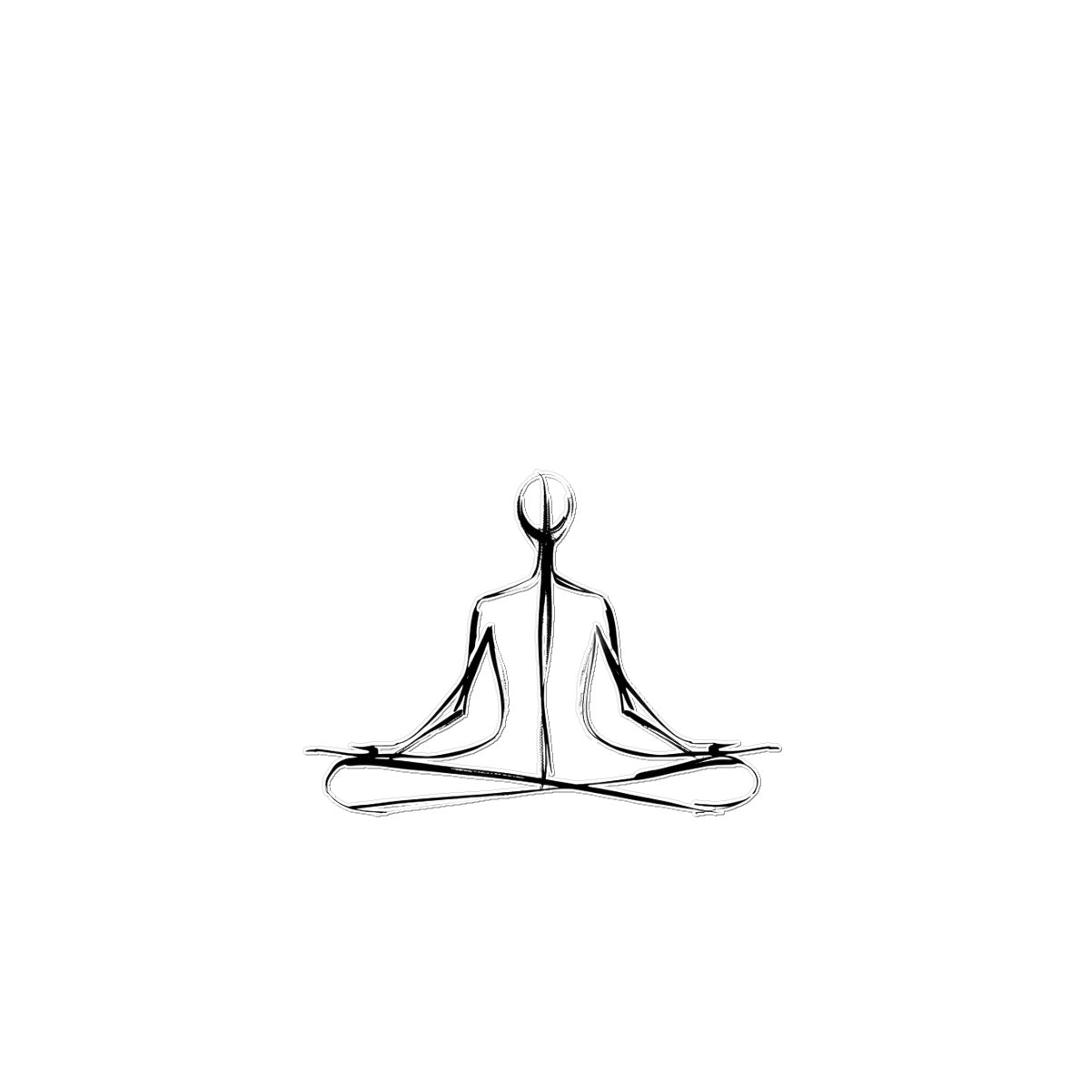 Yoga Meditation Pose Temporary Tattoo Tattoos Prodigi 3"x4"  