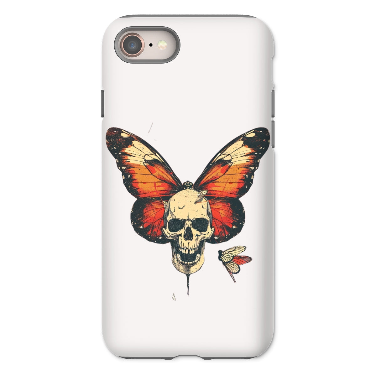 Butterfly With Skeleton Face Tough Phone Case Phone & Tablet Cases Prodigi iPhone 8 Gloss 