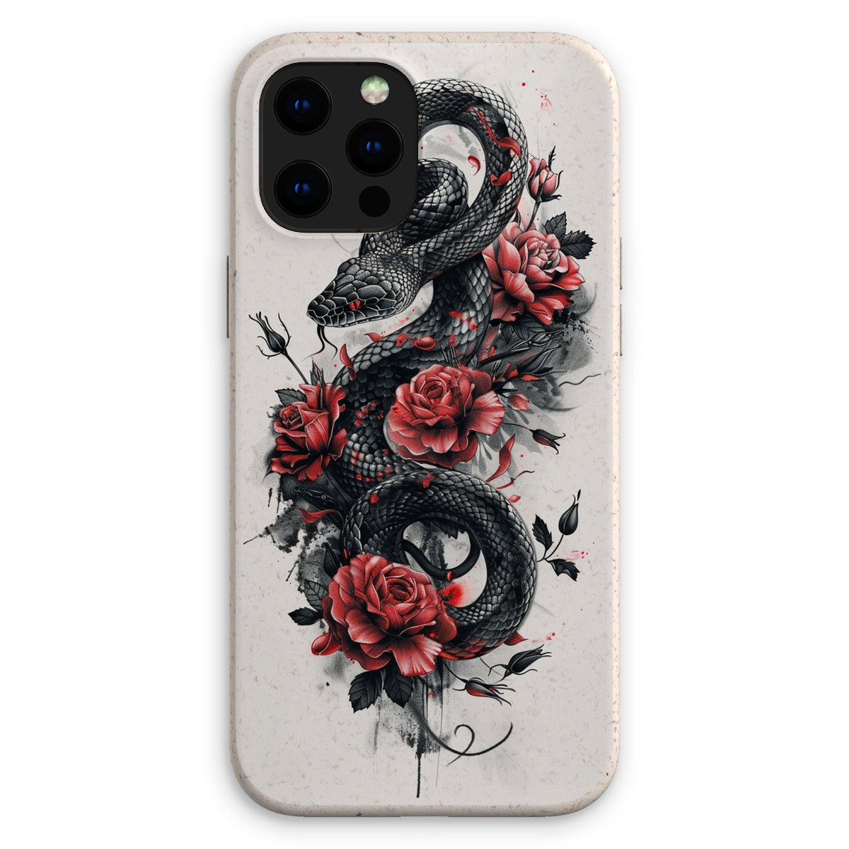 Snake & Roses  Eco Phone Case Phone & Tablet Cases Prodigi iPhone 12 Pro Max Matte 