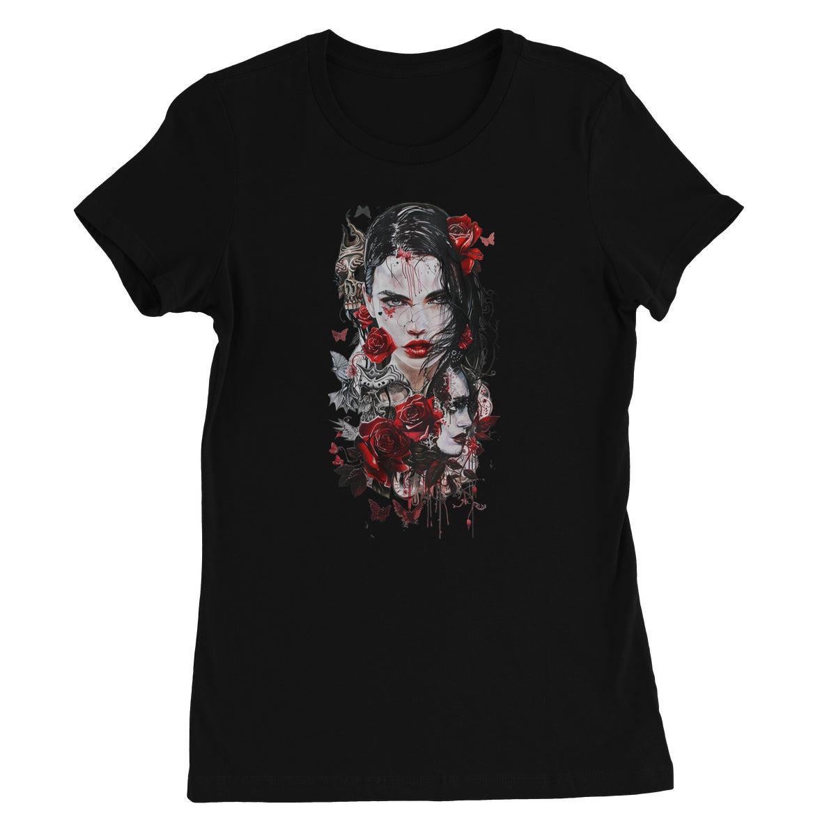 Lady of the Dead - Dia de los muertos - Halloween Women's Favourite T-Shirt Apparel Prodigi S Black 