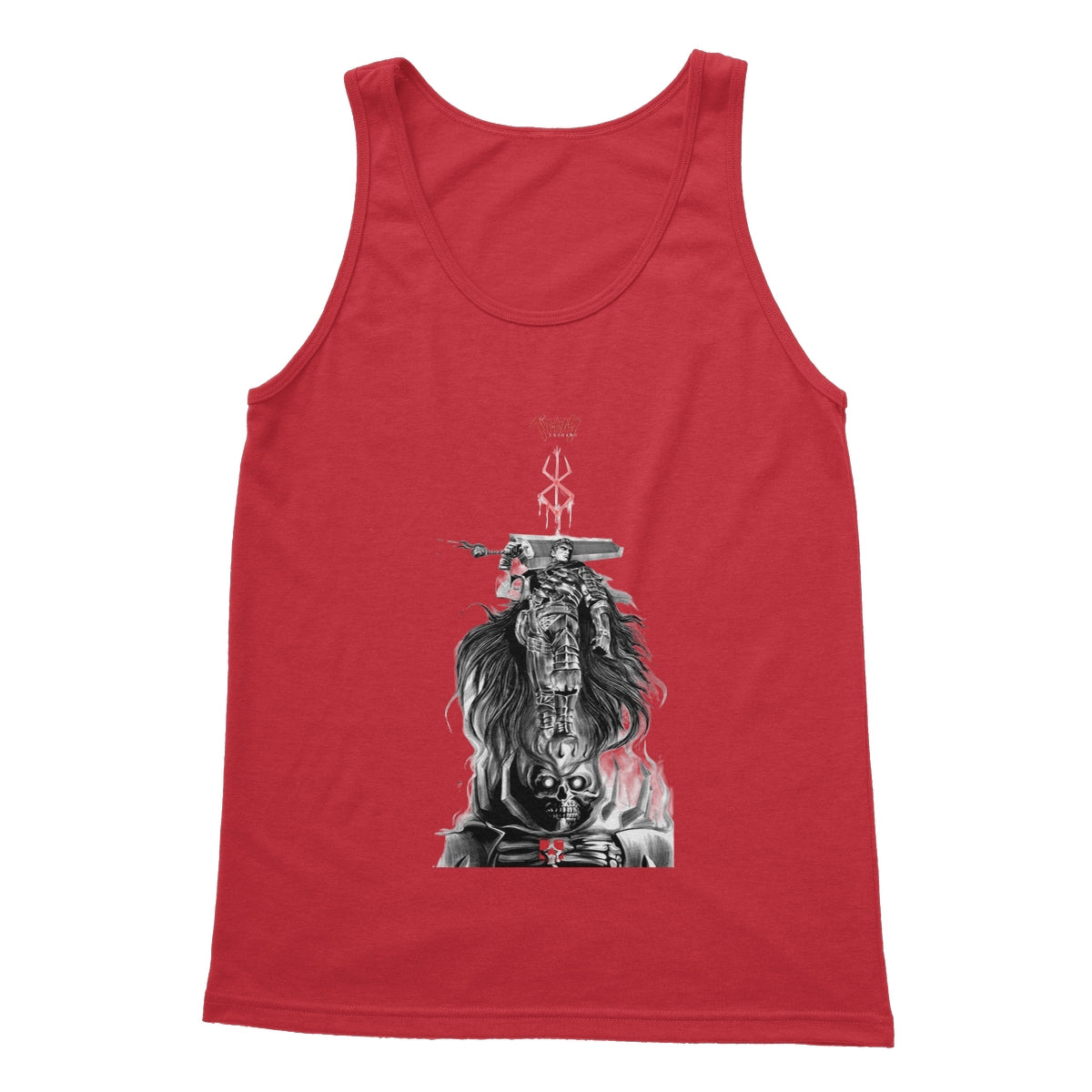 Triumphant Guts - Berserk Softstyle Tank Top Apparel Prodigi S Red 