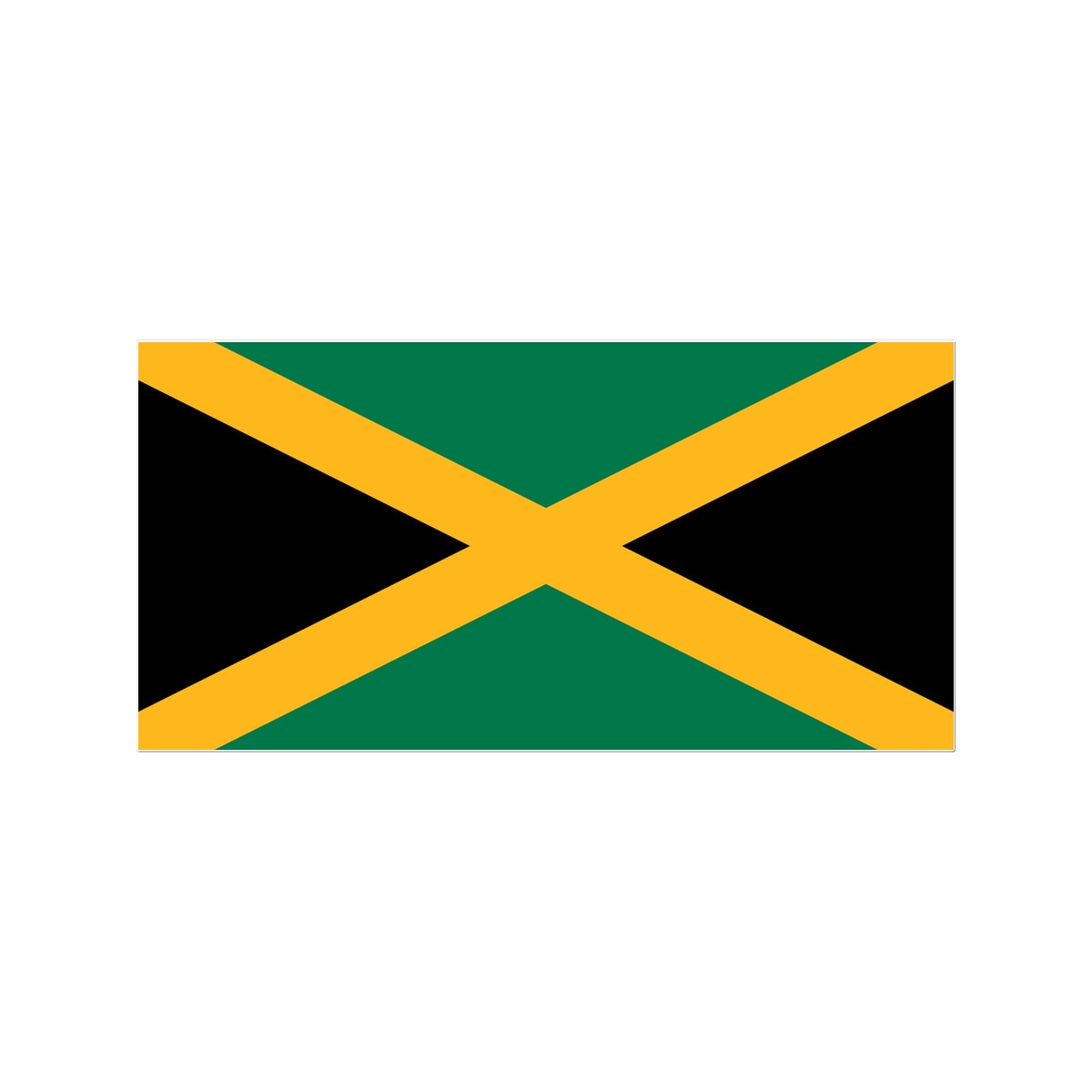 Jamaica Flag Tattoo (Temporary) Tattoos Prodigi 3"x4"  