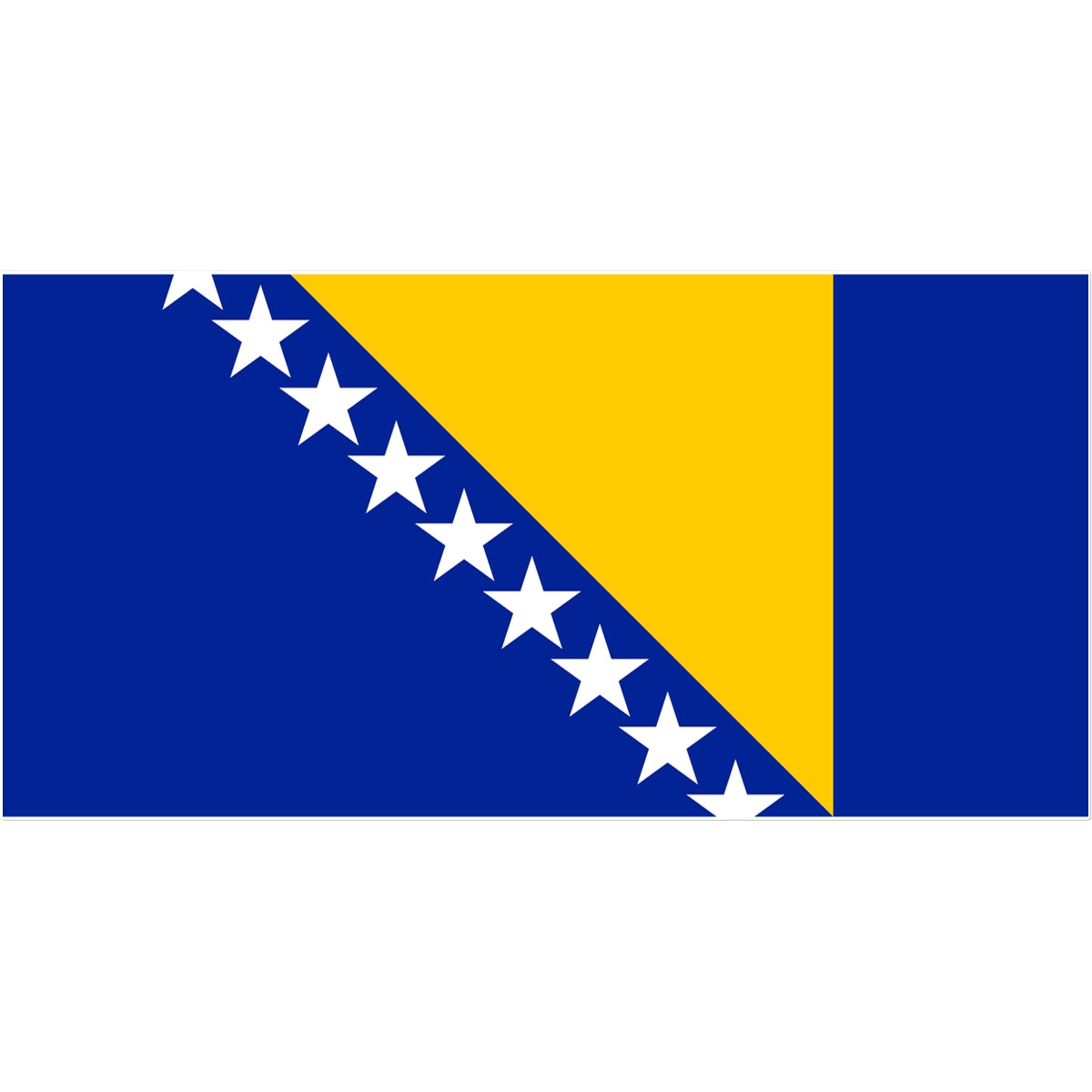 Bosnia and Herzegovina Flag Tattoo (Temporary) Tattoos Prodigi 12"x12"  