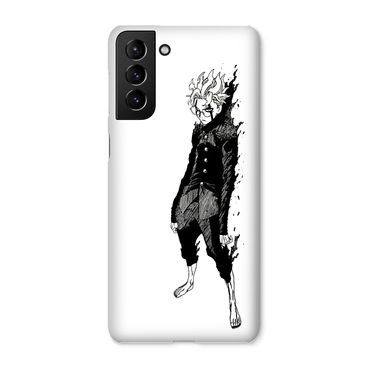 Dandadan: Turbo Granny Transformation Black & White Snap Phone Case