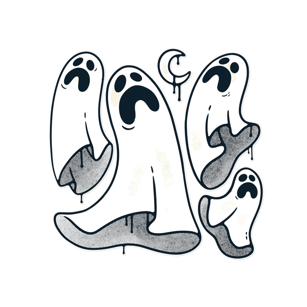 Ghost Halloween Temporary Tattoo Tattoos Prodigi 8"x8"  