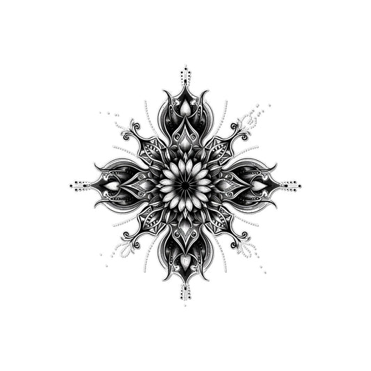 Symmetrical Pattern 8 Temporary Tattoo Tattoos Prodigi 2"x3"  