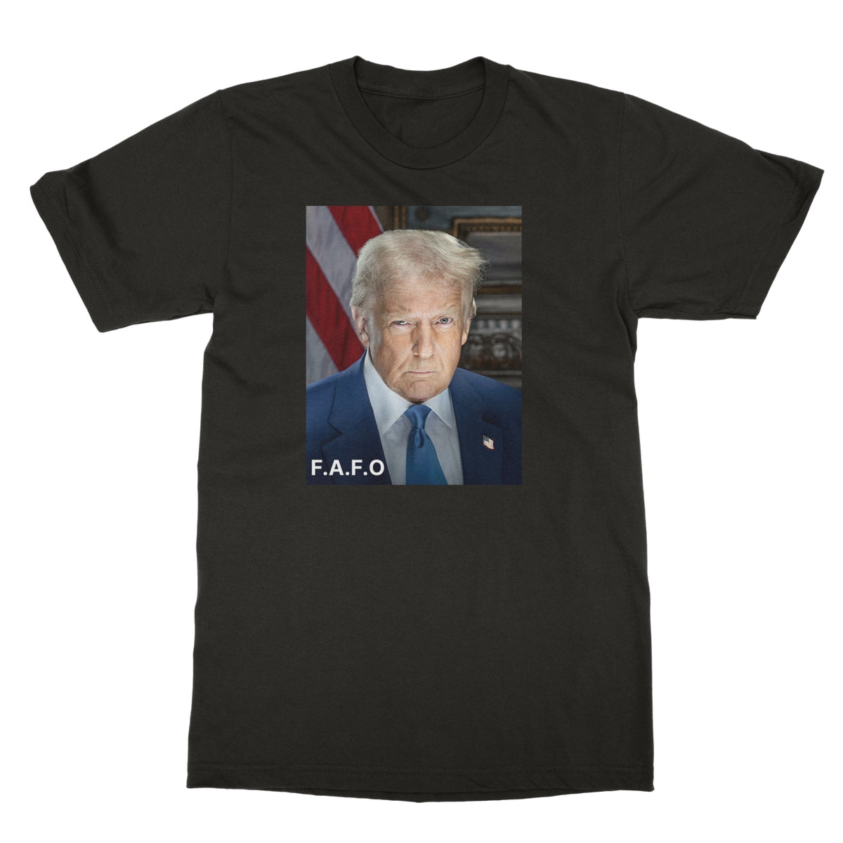 DONALD TRUMP - FAFO Softstyle T-Shirt Apparel Prodigi S Dark Chocolate