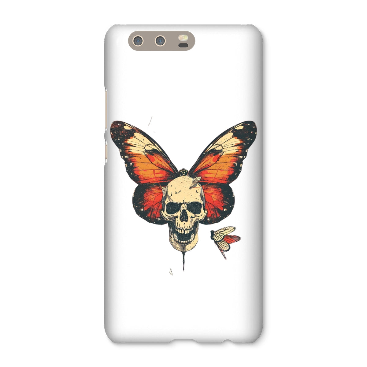 Butterfly With Skeleton Face Snap Phone Case Phone & Tablet Cases Prodigi Huawei P10 Plus Gloss 