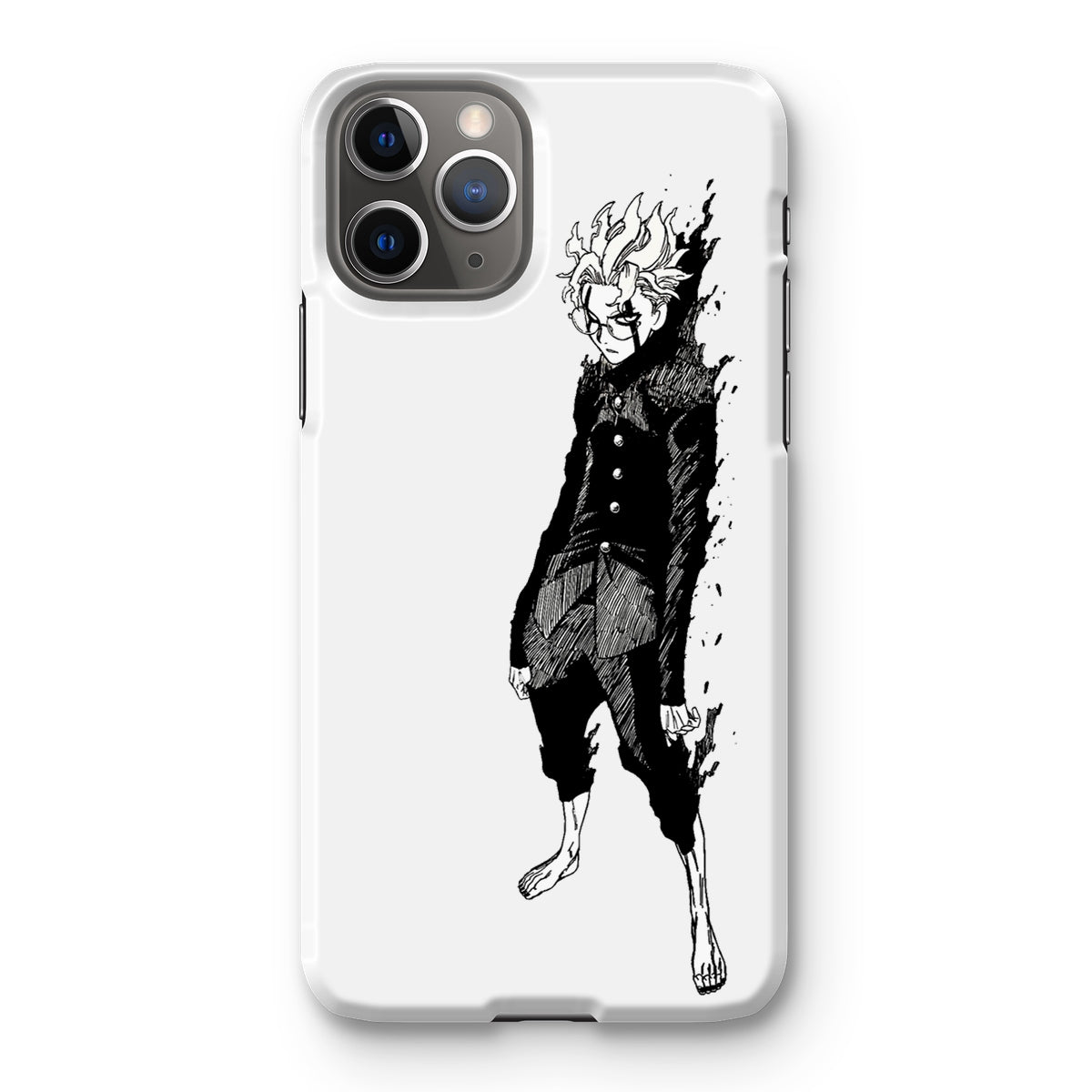 Dandadan: Turbo Granny Transformation Black & White Snap Phone Case