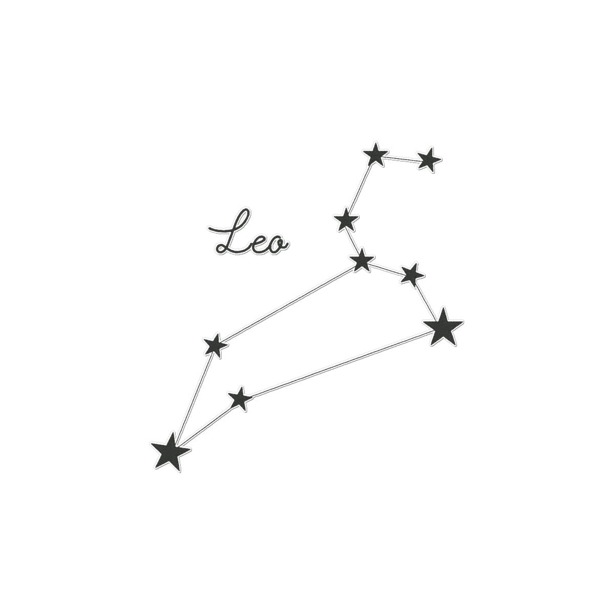 Leo Constellation Temporary Tattoo Tattoos Prodigi 3"x4"  