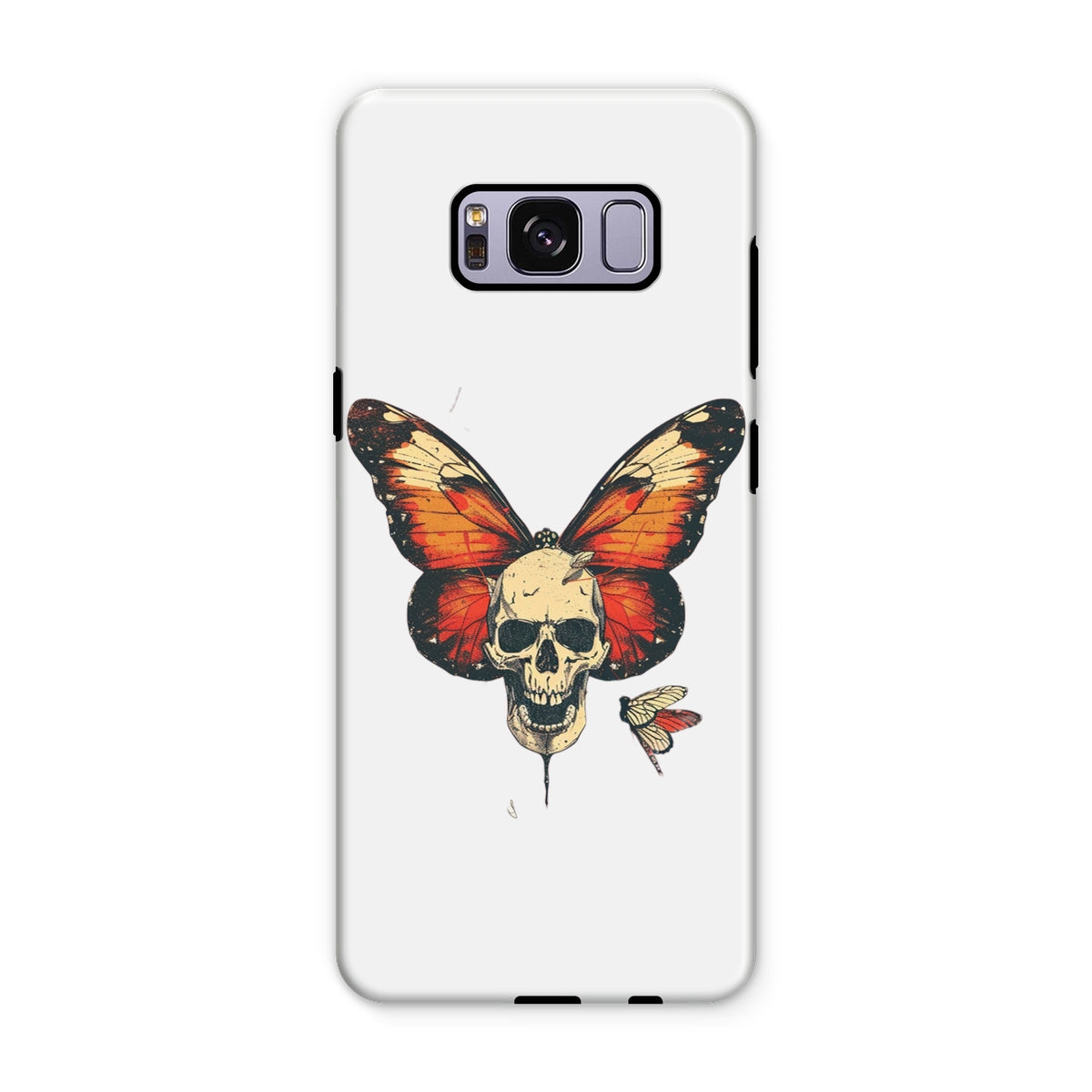 Butterfly With Skeleton Face Tough Phone Case Phone & Tablet Cases Prodigi Samsung Galaxy S8 Plus Gloss 